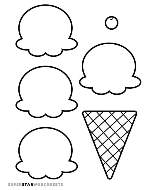 A first grade picture graph worksheet showing ice cream flavors with spaces to color and count favorite choices