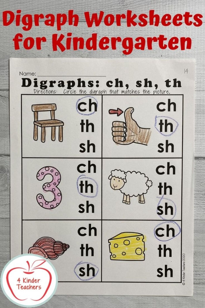 Engaging digraphs -th and -tch worksheet for young learners Worksheet for first graders focusing on -th and -tch words for sentence completion