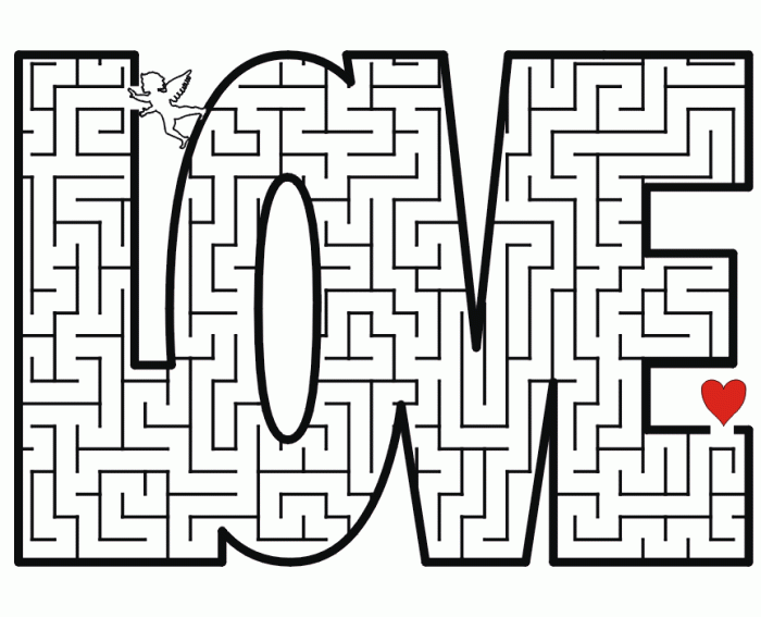Heart Maze Worksheet Five Valentine Math Puzzle for Kids First grade student solving a heart maze division worksheet