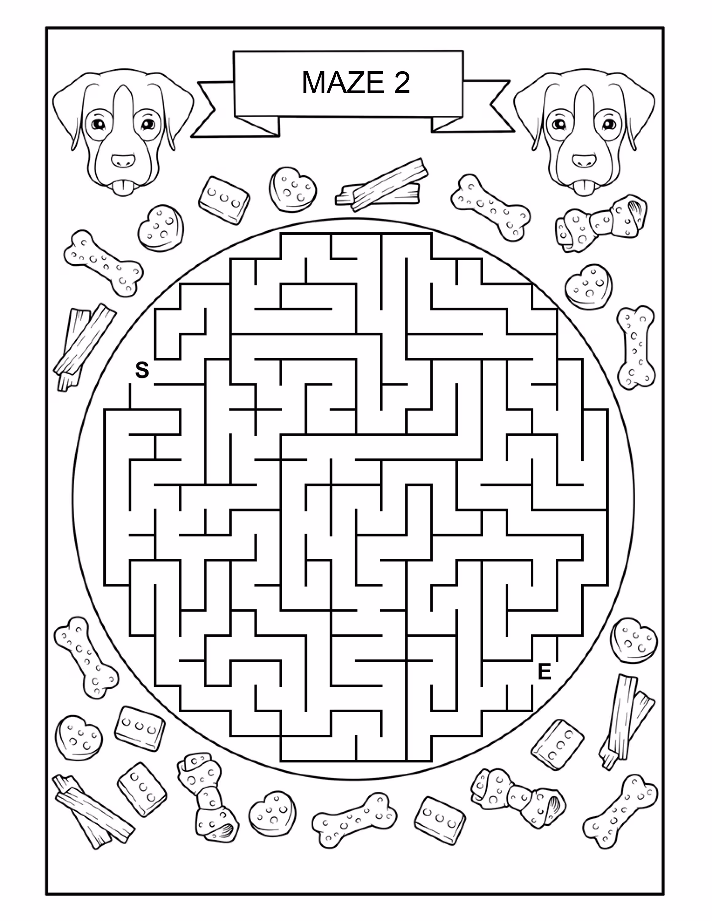 Buddy the Dog Addition Maze Worksheet for First Grade First grade addition worksheet featuring a maze where a dog searches for a tennis ball