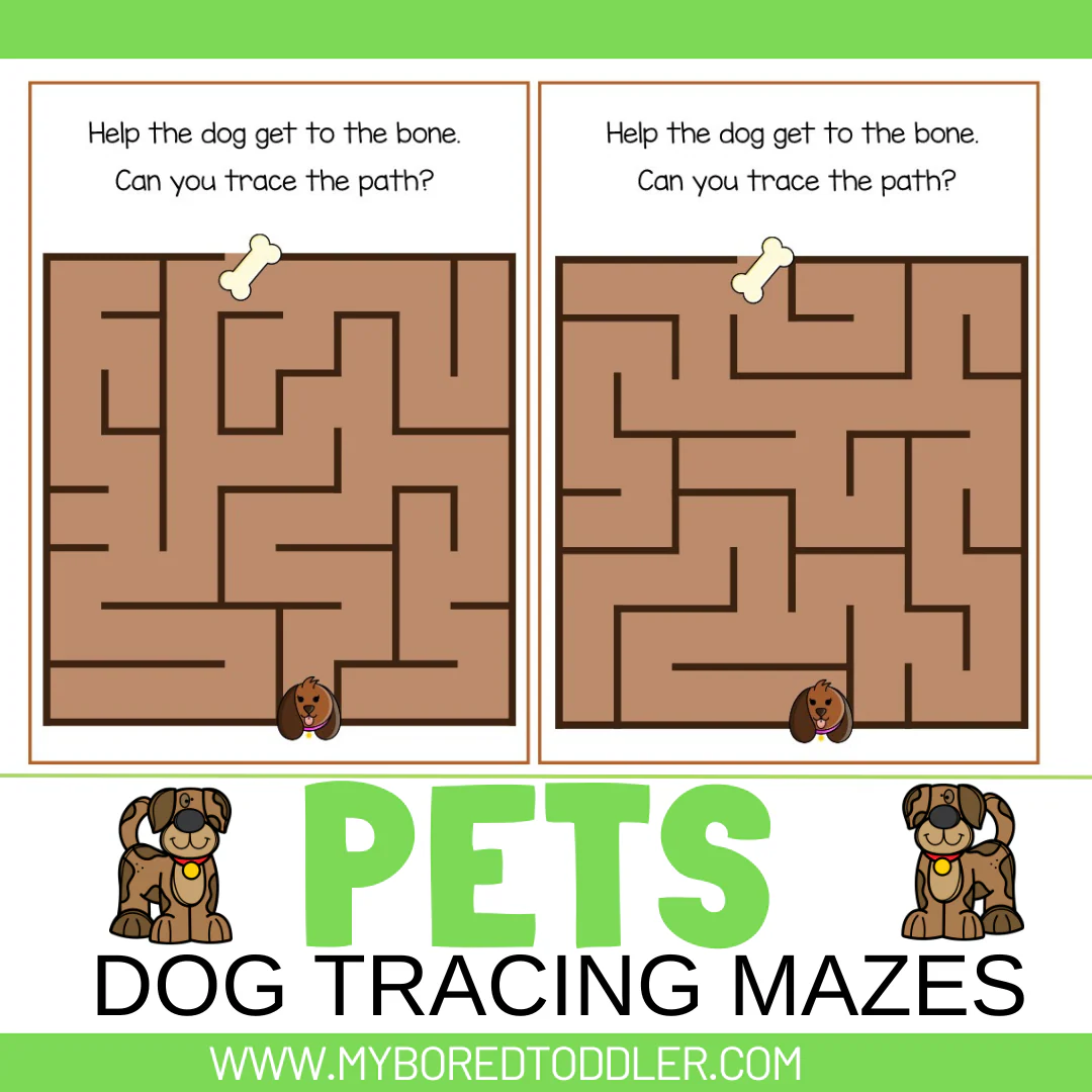 Help Buddy Find His Ball - Dog Maze Activity for First Grade Addition Practice First grade dog maze worksheet where Buddy searches for his tennis ball through a winding path