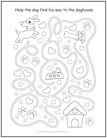 Buddy the dog maze addition activity for first graders image 22 First grade addition math worksheet featuring a dog maze puzzle with Buddy seeking his tennis ball