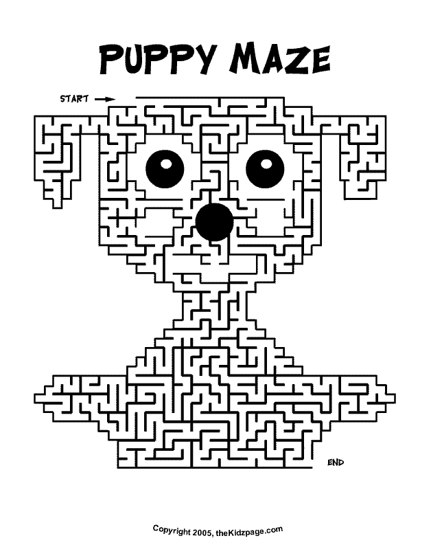 Addition math maze worksheet featuring Buddy the dog looking for his toy A first grade math worksheet featuring a friendly dog navigating a maze to reach a tennis ball