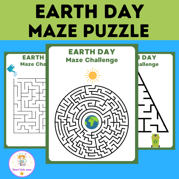 Colorful Earth maze worksheet with a globe design for first graders