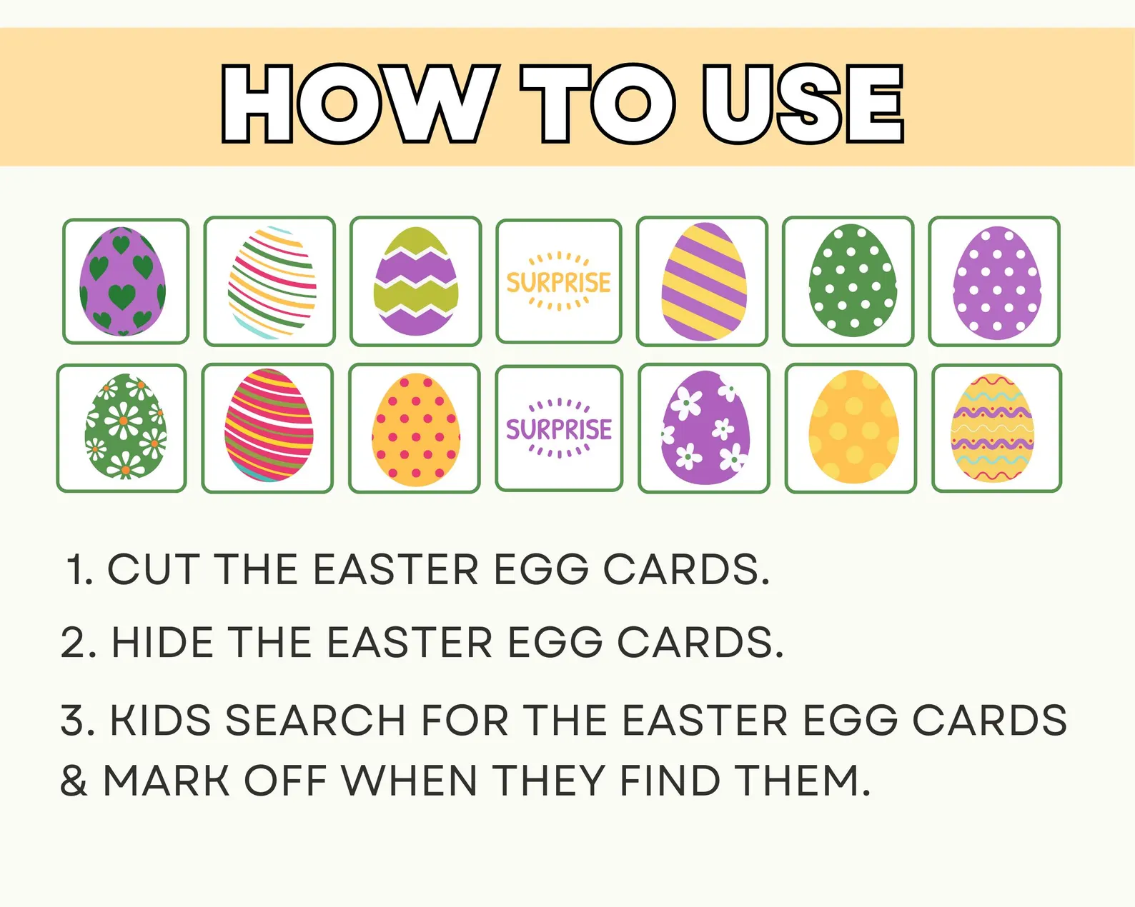 Engaging activity to enjoy with your child during Easter preparations Colorful worksheet for the Easter Egg Hunt game designed for first graders