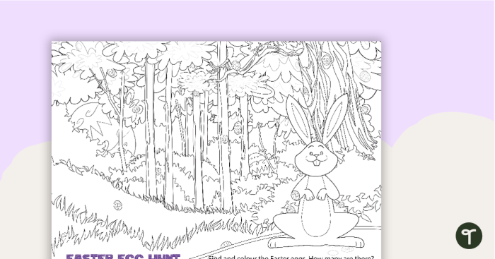 Engaging activity to enjoy with your child during Easter preparations Colorful worksheet for the Easter Egg Hunt Game designed for first graders