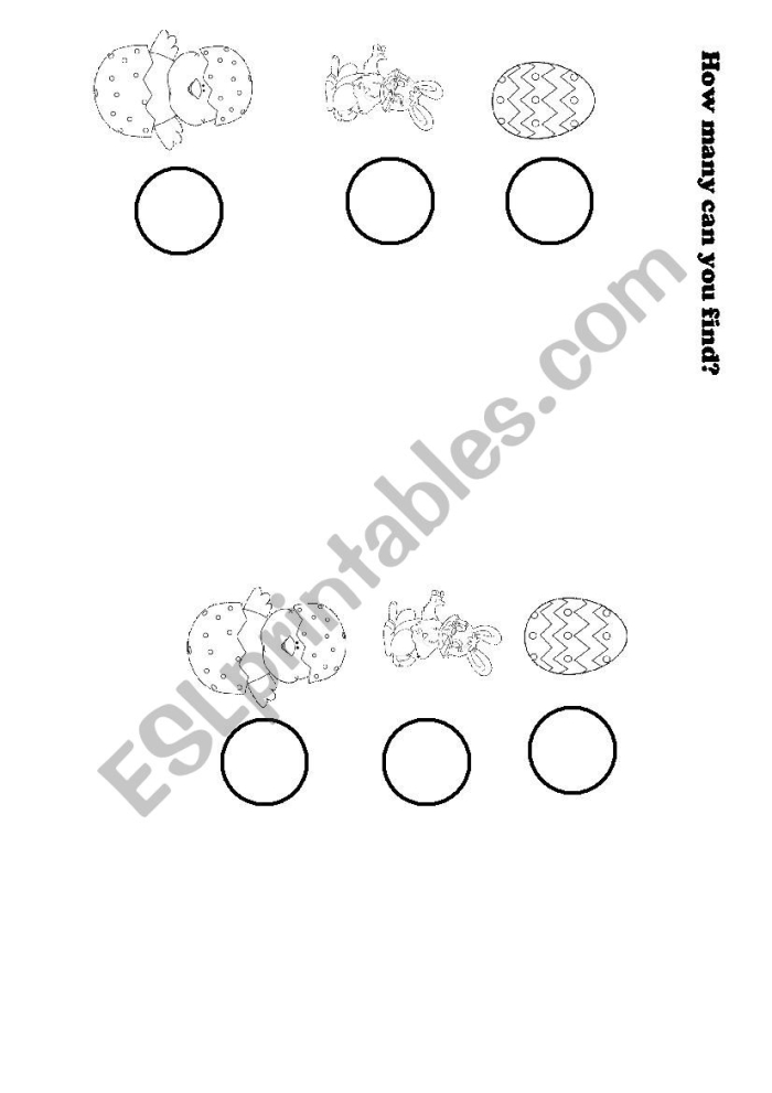Enjoy a fun break with your child while playing this engaging Easter activity Colorful worksheet for the Easter Egg Hunt Game designed for first graders