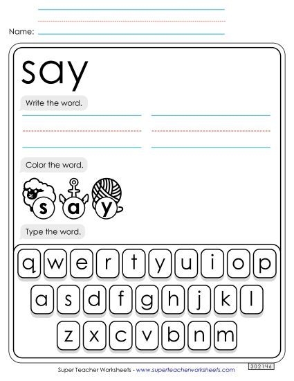 Reading worksheet for First Grade Worksheet showing a sorting activity for the different sounds of "ed" in words. What Does -ed Say? worksheet for first grade reading.
