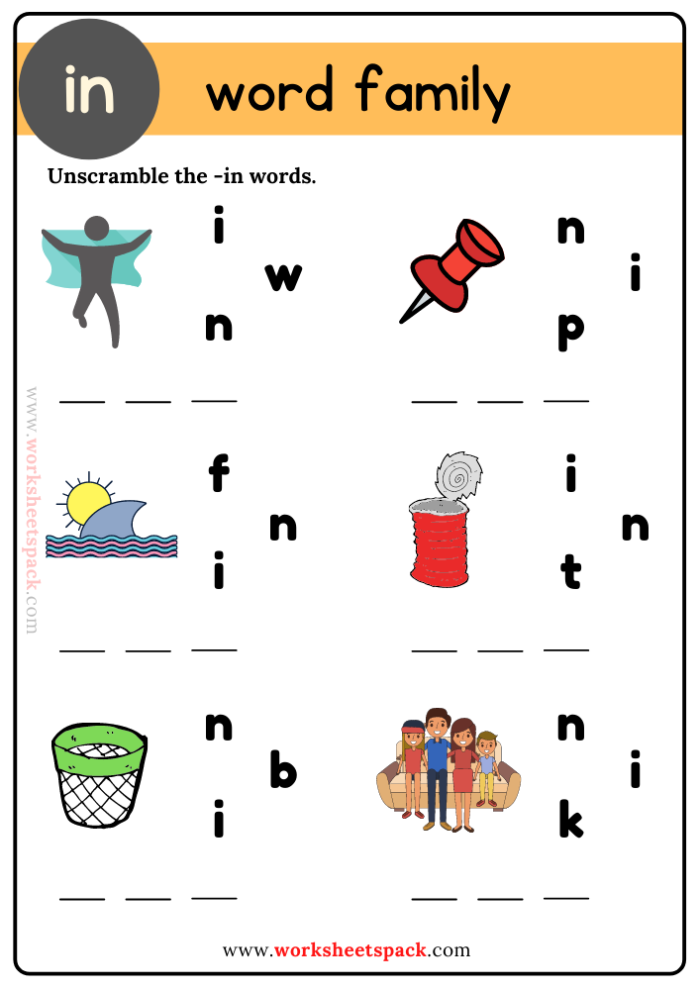 Colorful worksheet featuring the -ot word family designed for first graders. Engaging activities to make learning word families fun and interactive.