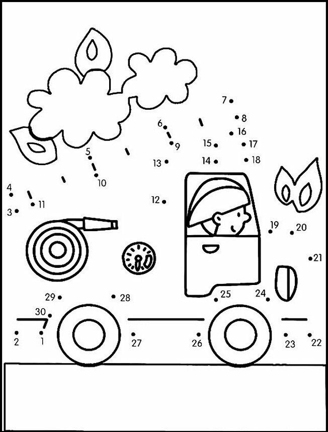 First grade reading worksheet featuring a fireman maze game with equipment to collect