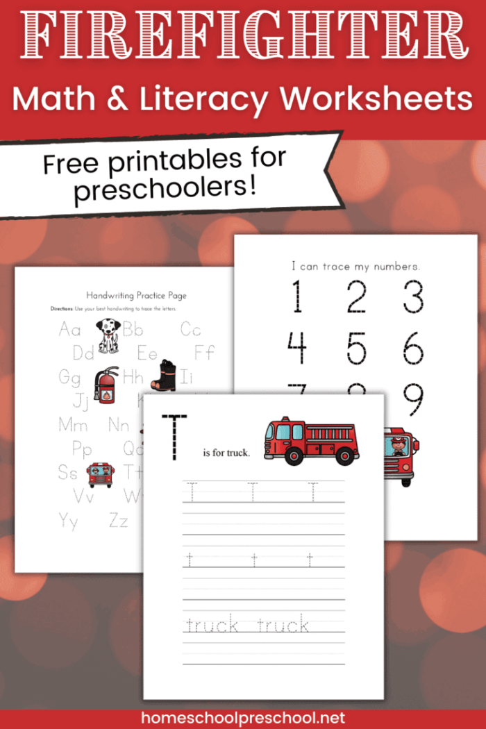 Fireman Game worksheet featuring a maze for first graders to navigate and collect equipment