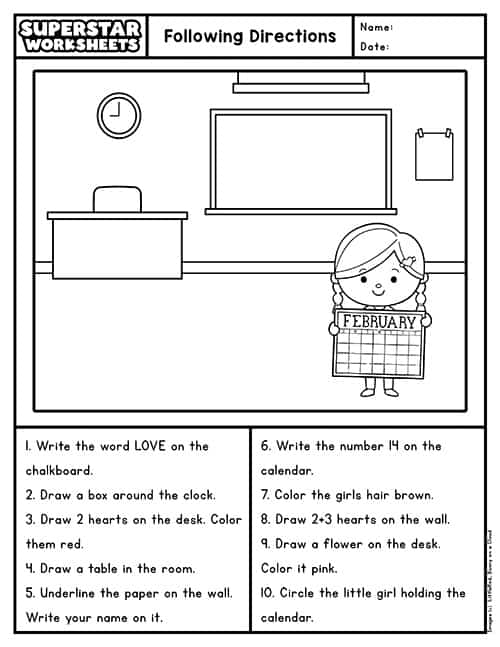 Following Directions History Riddle Worksheet for First Grade 21 First grade history worksheet that helps children practice following directions to solve a fun riddle