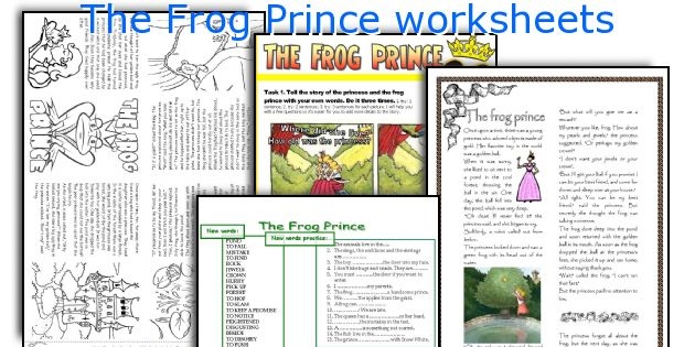 Engaging reading comprehension activity featuring the Frog Prince for young learners Worksheet for the Frog Prince story to enhance first graders' reading comprehension