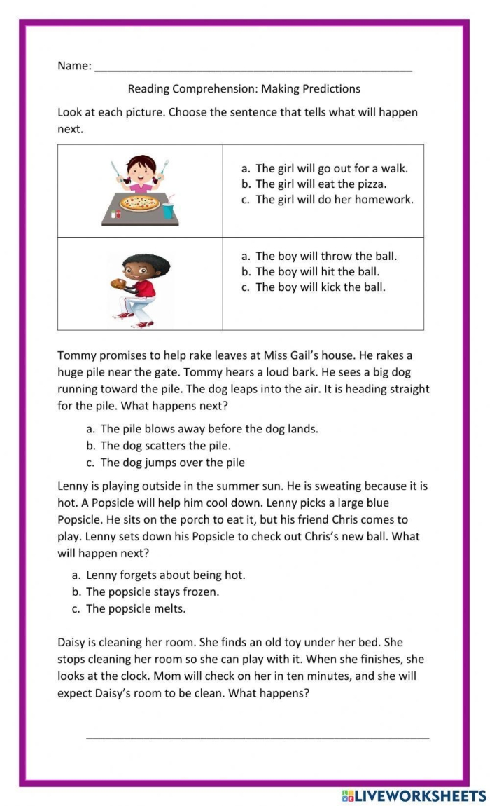 Writing worksheet for First Grade Engaging first-grade students with the Garden Power: Predictions worksheet featuring a story prompt. Creative illustration for the Garden Power: Predictions writing activity.
