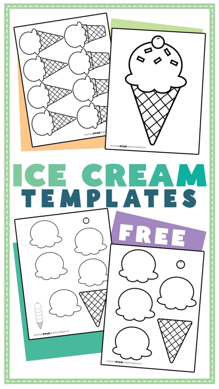 First grade worksheet showing a picture graph about favorite ice cream flavors