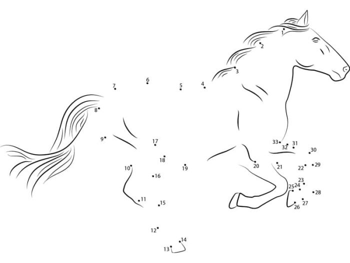 Horse Connect the Dots Counting Worksheet 11 Connect the dots from 1 to 37 to reveal what the horse is doing in this first grade counting activity