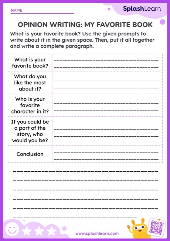 First grade opinion writing worksheet featuring a colorful ice cream cone graphic for student practice