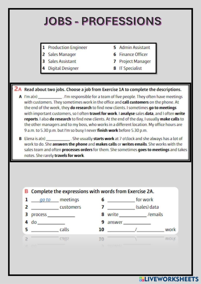 Worksheet 12: Children illustrating various occupations and writing job names with task explanations First grade students drawing pictures of three different jobs with labels and descriptions for a data and graphing worksheet