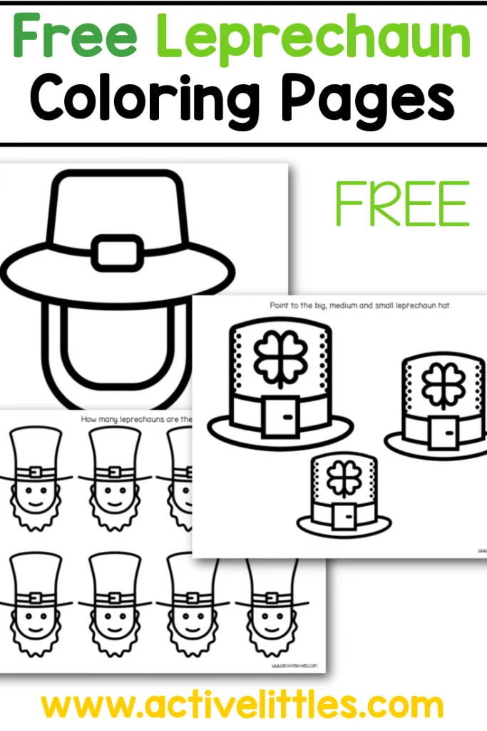 First grade St. Patrick's Day leprechaun coloring page worksheet number thirteen