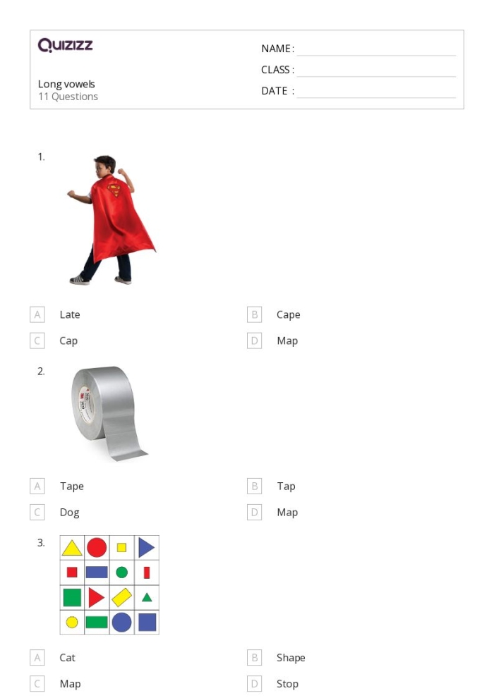 First grade phonics worksheet focusing on long A words containing the ai letter combination