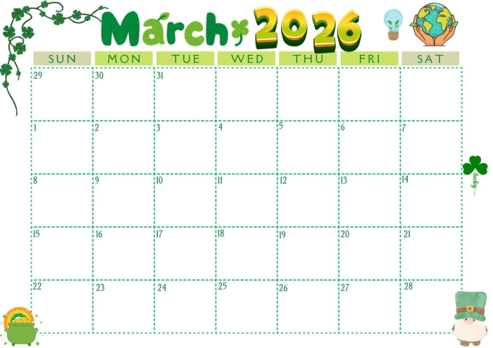 Engaging calendar math activity for young learners First grade worksheet for reading calendar days and dates in March 2026