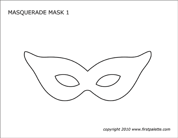 Elegant New Year's masquerade mask coloring worksheet for first graders