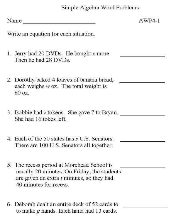 Practice Test: Word Problems worksheet for first graders First grade worksheet featuring addition and subtraction word problems for practice