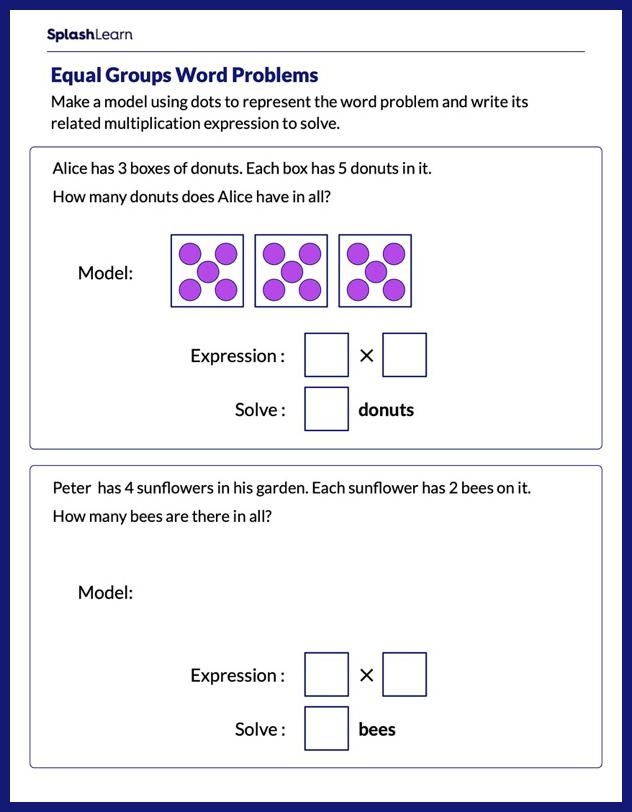Visual guide to enhance understanding of math problems in Earth and Space Science Math Story Problems worksheet for first graders featuring engaging illustrations