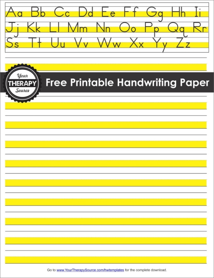 First grade subtraction worksheet featuring lined handwriting paper for math practice