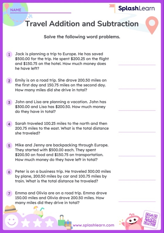 First grade worksheet featuring addition and subtraction math problems to decode a mystery word