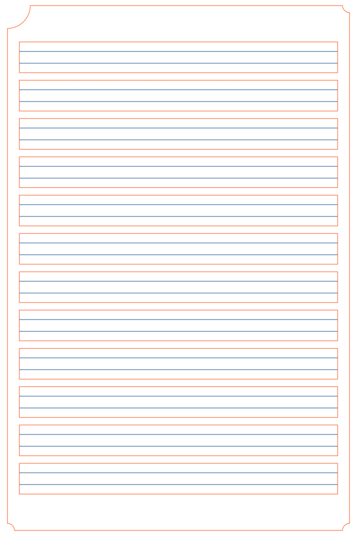 First grade subtraction practice worksheet featuring lined handwriting paper for math problems