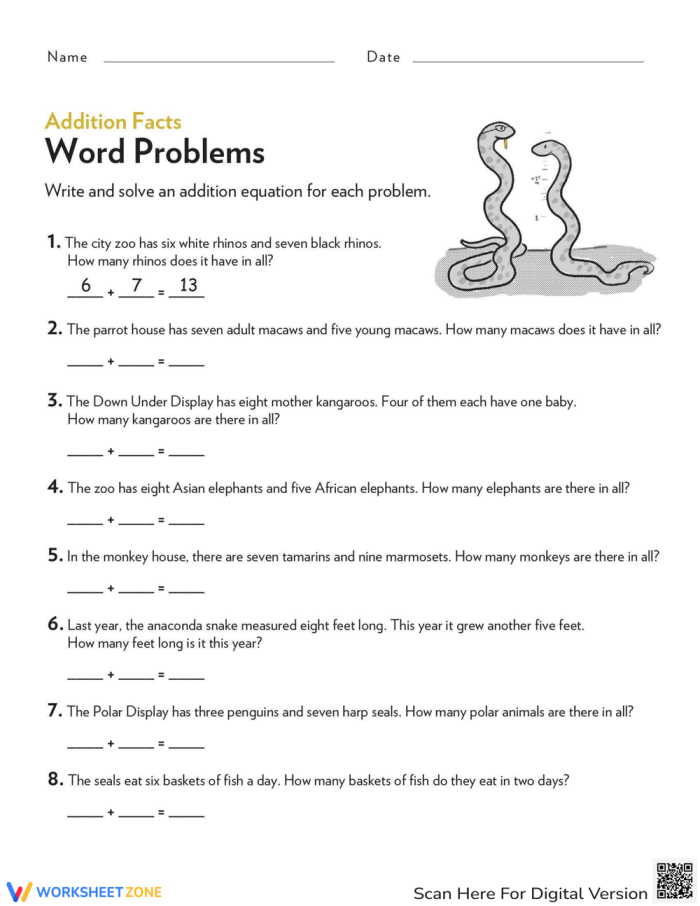 First grade kids word problems worksheet with addition and ratio exercises for mental math practice