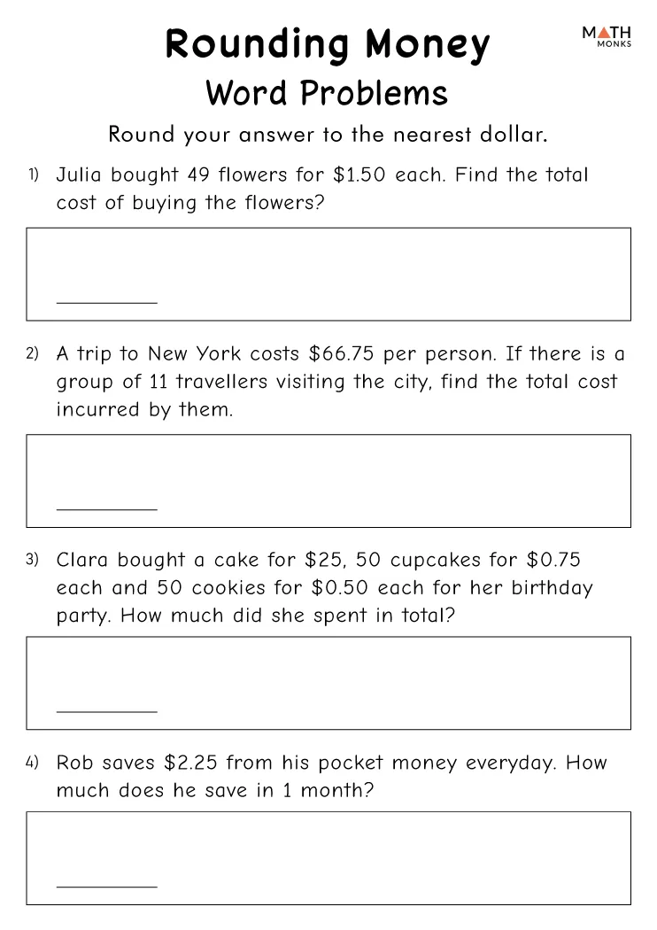 A first grader solving a money math word problem about calculating lunch costs with coins and addition