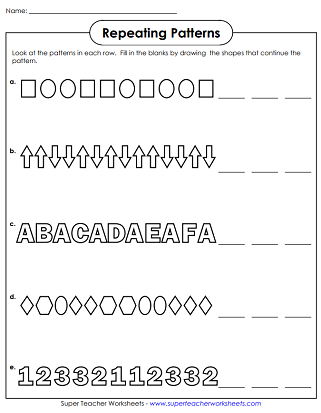 Practice Test: Easy Number Patterns for Phonics Learning Colorful worksheet featuring number patterns for first graders