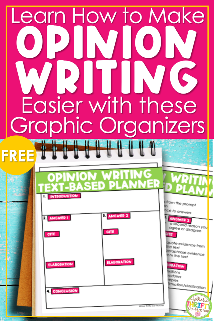 Opinion graphic organizer worksheet for first graders to express their views and reasoning