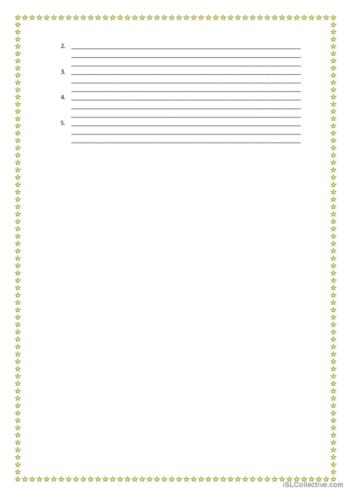 First grade worksheet featuring a helpful list of prepositions for grammar practice