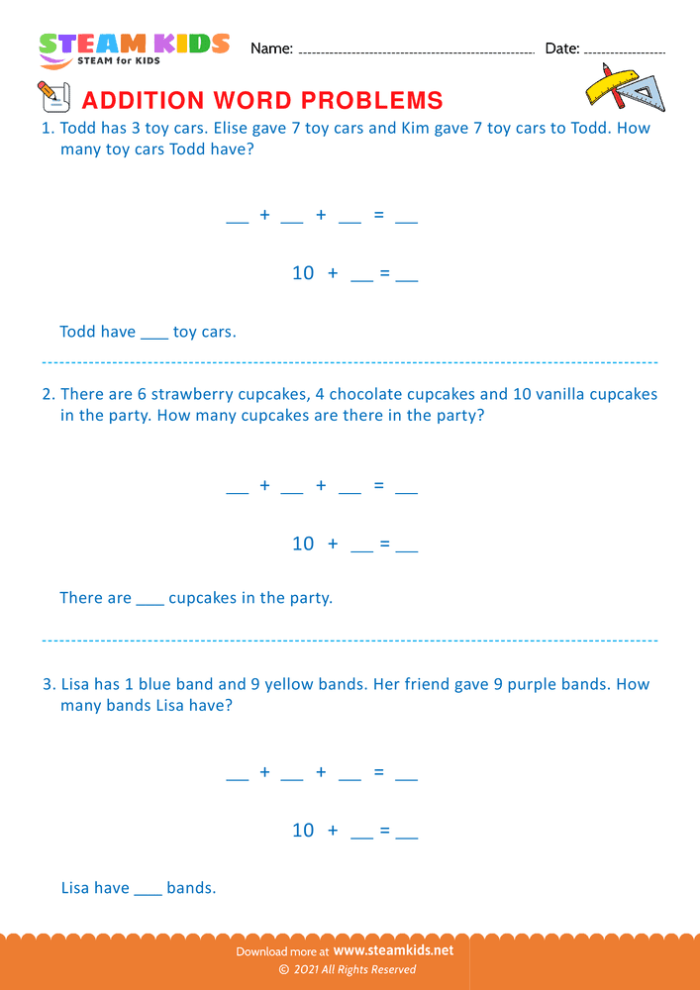 First grade ratio and proportion word problems worksheet for children
