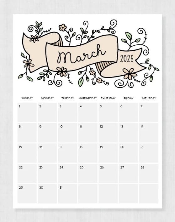 Reading Calendar Days and Dates March 2026 Worksheet 8 First grade students practicing identifying and writing March 2026 calendar dates on an educational worksheet
