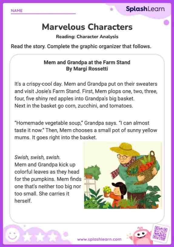 Reading worksheet for First Grade Worksheet for first graders to enhance reading comprehension by mapping out stories. Reading Comprehension: Map That Story! worksheet activity.