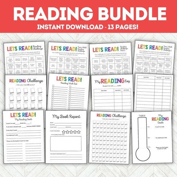 First Grade My Reading Goals worksheet to track reading progress and set achievable targets. Engage young readers with this visual tool for developing their reading skills.