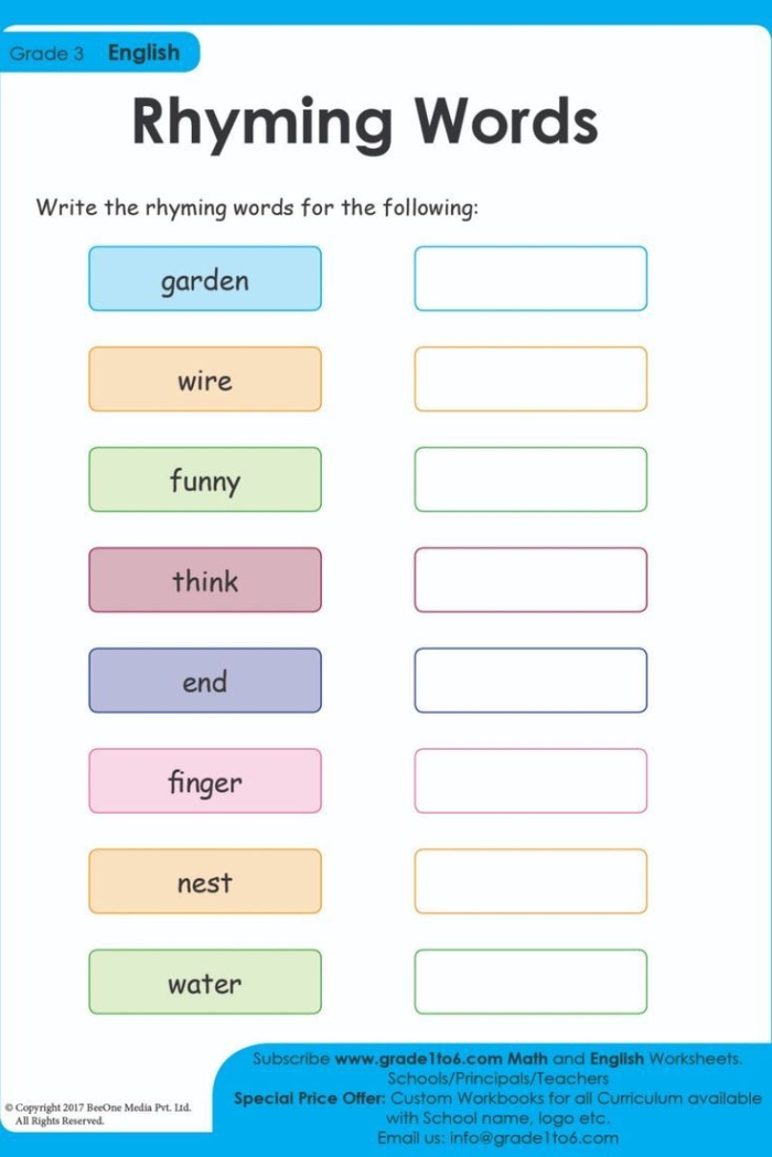 Engaging first grade reading activity to enhance sight word recognition and rhyming skills Color the Rhyming Sight Words III worksheet for first graders featuring words that rhyme with play