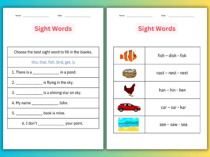 Beginning Grammar: Building Sentences Practice Activity for Grade 1 A first grade student practices writing sentence parts by filling in subjects and predicates to complete simple sentences on a grammar worksheet