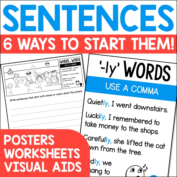 Building Sentences Practice Activity for First Grade Grammar Skills First grade grammar worksheet showing sentence building exercises where students complete sentences by adding subjects or predicates to practice basic sentence structure