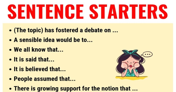 Simple sentence starter activities for young writers learning to compose basic sentences First grade sentence starters worksheet with colorful prompts to help beginning writers start their sentences