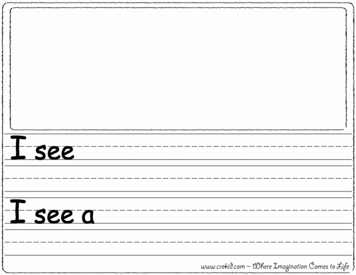 First Grade Writing Practice: Sentence Starters Activity Sheet 19 Colorful first grade sentence starters worksheet with simple prompts and writing lines for beginning writers to practice constructing sentences