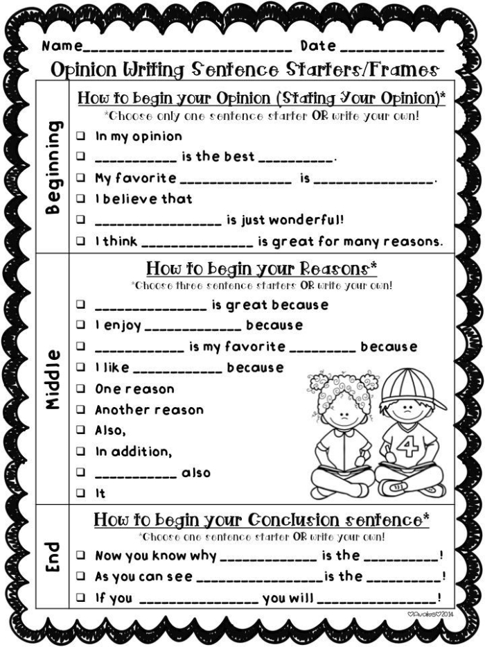 Sentence Starters Worksheet for First Grade Writing Practice Number 12 First grade worksheet featuring simple sentence starters to help children practice writing skills