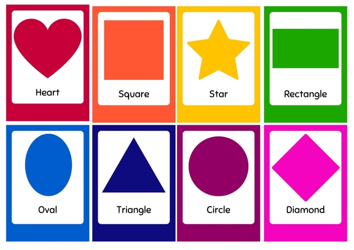 Worksheet featuring shapes used to create recognizable pictures for first graders