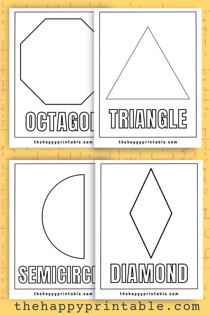 Colorful worksheet featuring shapes and pictures for first graders