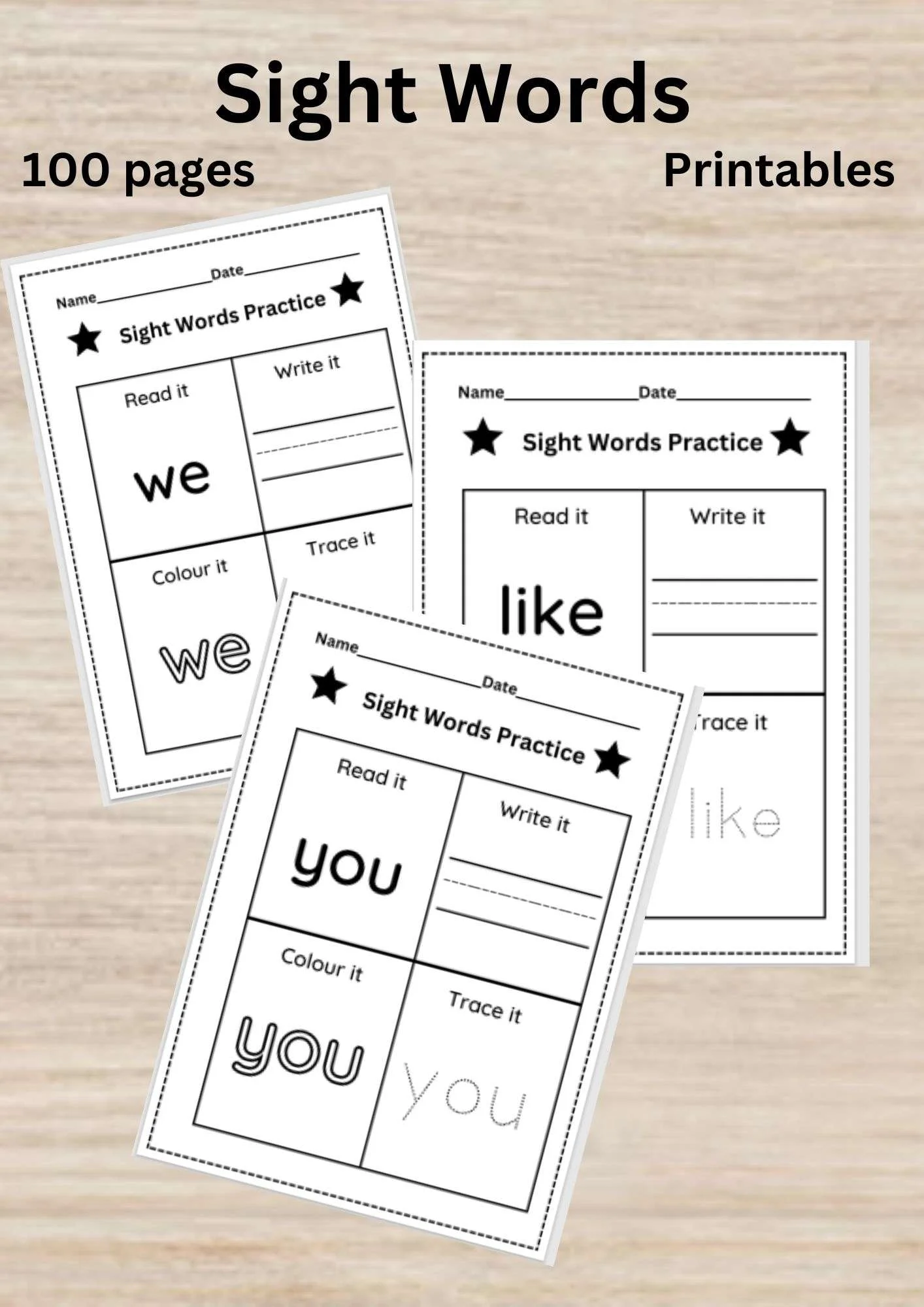 Reading check-in: Sight Words Inventory worksheet for first graders First-grade students engaging with a Sight Words Inventory worksheet for reading assessment