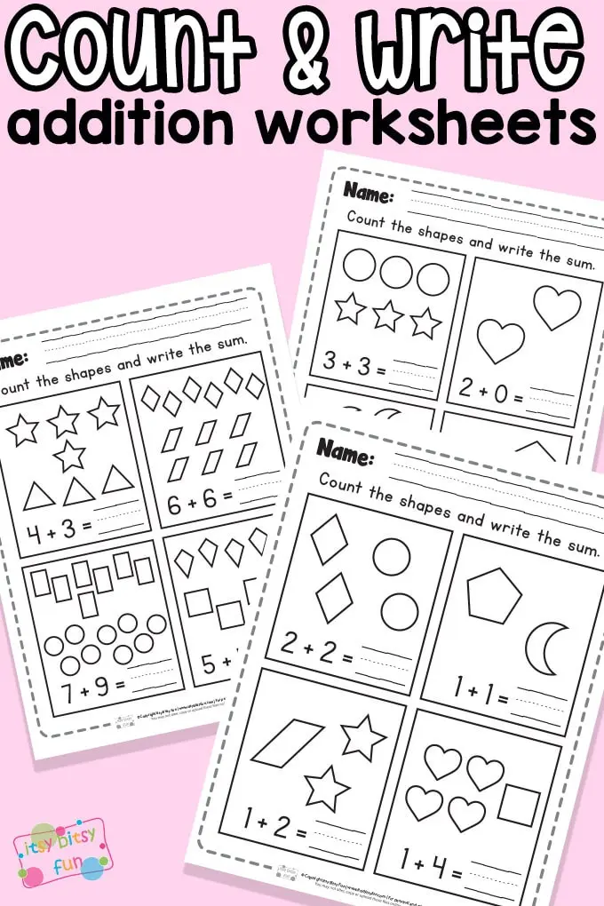 Phonics worksheet for First Grade Single Digit Addition worksheet designed for first graders to enhance their addition skills. Fun counting activities for beginners to practice single digit addition.